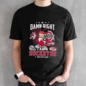 Mickey Mouse Damn Right I Am A Ohio State Buckeyes Win Or Lose Shirt